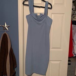 Maternity dress. Blue